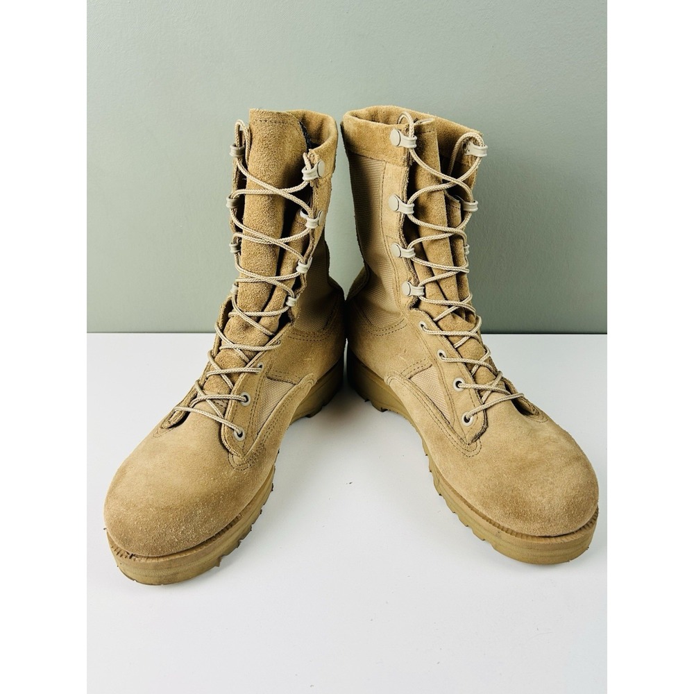 Belleville Men's Military Gore-Tex nylon suede Boots w/Vibram 5.5 Tan